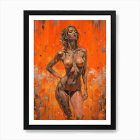 Nude 02 Art Print