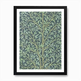 Black Oak tree Vintage Botanical Art Print