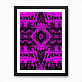 Pink Psychedelic Pattern Art Print