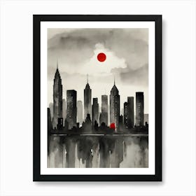 New York City Skyline 1 Art Print