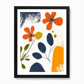 Abstract Flowers 33 Art Print