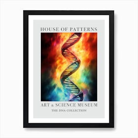 Dna Art Abstract Painting 4 House Of Patterns Art Print