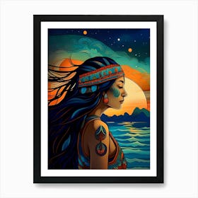 Native American Woman Art Print