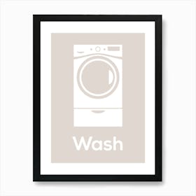 Laundry Print Neutral Wash Art Print