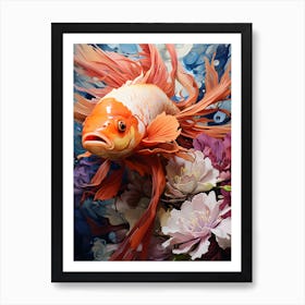 Aquatic Hypnosis Fish In A Dream Of Color Art Print