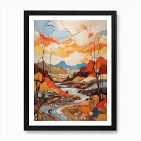 Sunset In The Mountains 2 Art Print