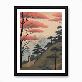 Hitsujiyama Park, Japan Vintage Travel Art 4 Art Print