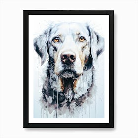 Furry Sentinel The Loyal Dog Art Print