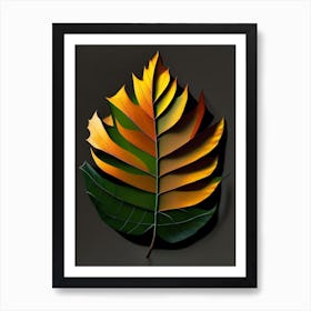 Ash Leaf Vibrant Inspired 1 Art Print