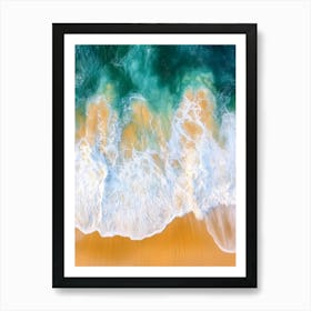 Aerial View Of A Beach 98 Art Print