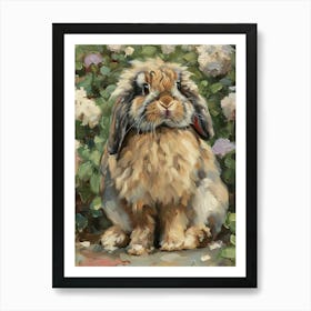 American Fuzzy Rabbit Painting 2 Art Print