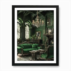 Gothic Living Room 3 Art Print