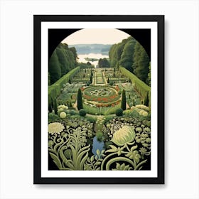 Gardens Of The Palace Of Versailles France Henri Rousseau Style Art Print