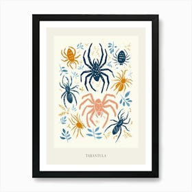 Colourful Insect Illustration Tarantula 10 Poster Art Print