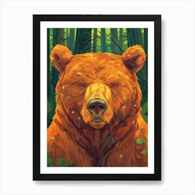 Bear In The Forest 7 Art Print