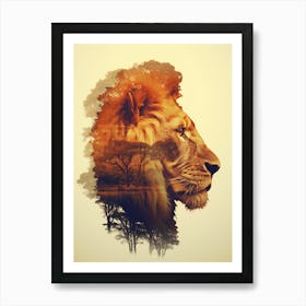 Lion Portrait Art Print