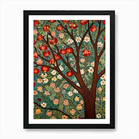 William Morris Pomegranate Tree 1 Art Print