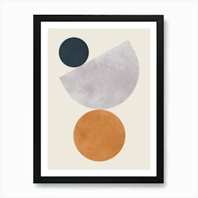 Circles and lines 27 Art Print