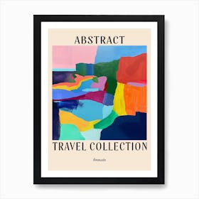Abstract Travel Collection Poster Bermuda 5 Art Print