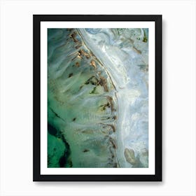 Aerial View Of A Beach Art Print