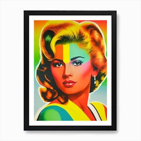 Selena 1 Colourful Pop Art Art Print