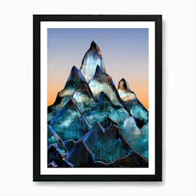 Acrylic Mountain Art (2) (1) Art Print