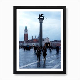 Venice Saint Marco Square Evening Italian Italy Milan Venice Florence Rome Naples Toscana photo photography art travel Art Print