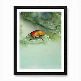 Velvet Crab Storybook Watercolour Art Print