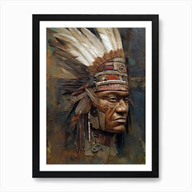 Ancient Echoes: Native American Inspirations Art Print