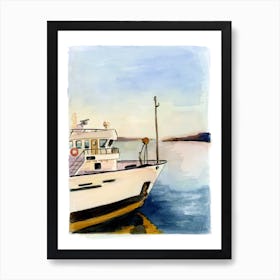 Ferry Boat Art Print