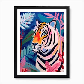 Tiger In The Jungle 2, Matisse Inspired Art Print