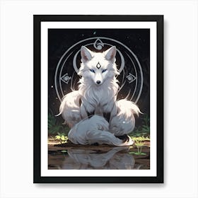 White Fox 1 Art Print