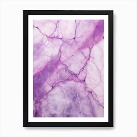 Purple Marble Art Print