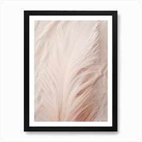 Pink Boho Feather 2 Art Print