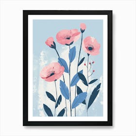 Pink Poppies 7 Art Print