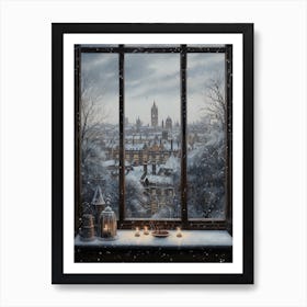 Winter Cityscape London United Kingdom 7 Art Print