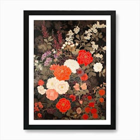 Great Japan Hokusai Japanese Floral 22 Art Print