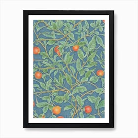 Common Persimmon 2 tree Vintage Botanical Art Print