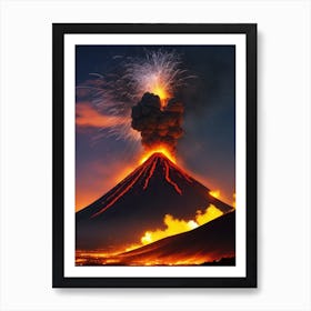 Volcano Eruption 2 Art Print