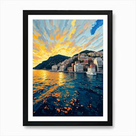 Sunset In A City 2 Art Print