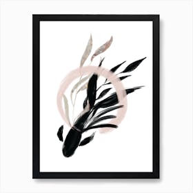 Delicate Floral Fish Art Print