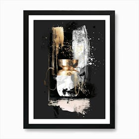 Gold Vase Canvas Print 3 Art Print