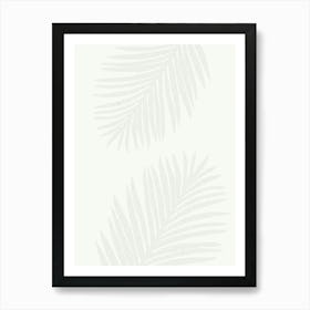 Bright beige palm leaf bArt Poster_2301618 Art Print