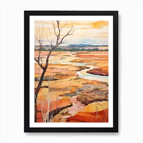 Autumn National Park Painting Everglades National Park United States 1 Art Print