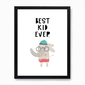 Best Kid Ever Animal Pop Art Print