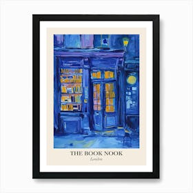 London Book Nook Bookshop 5 Poster Art Print