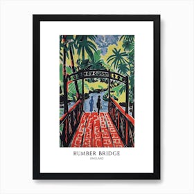 Iron Bridge England Colourful 4 Travel Poster Art Print