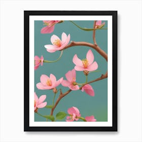 Dreamy Flowers Art Print