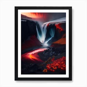 Urridafoss, Iceland Realistic Photograph Art Print