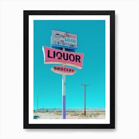 Vintage Sign For Toro Loco At The Salton Sea In California Art Print